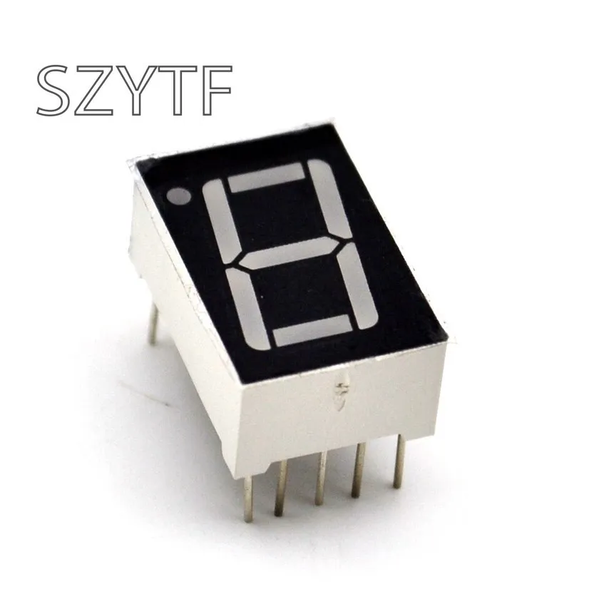 1bit Common Anode Positive Digital Tube 0.56" Red LED Digit 7 Segment 5161BS 50pcs