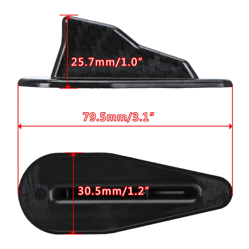 10 PZ SET pinne di squalo generatore di vortici universale per spoiler