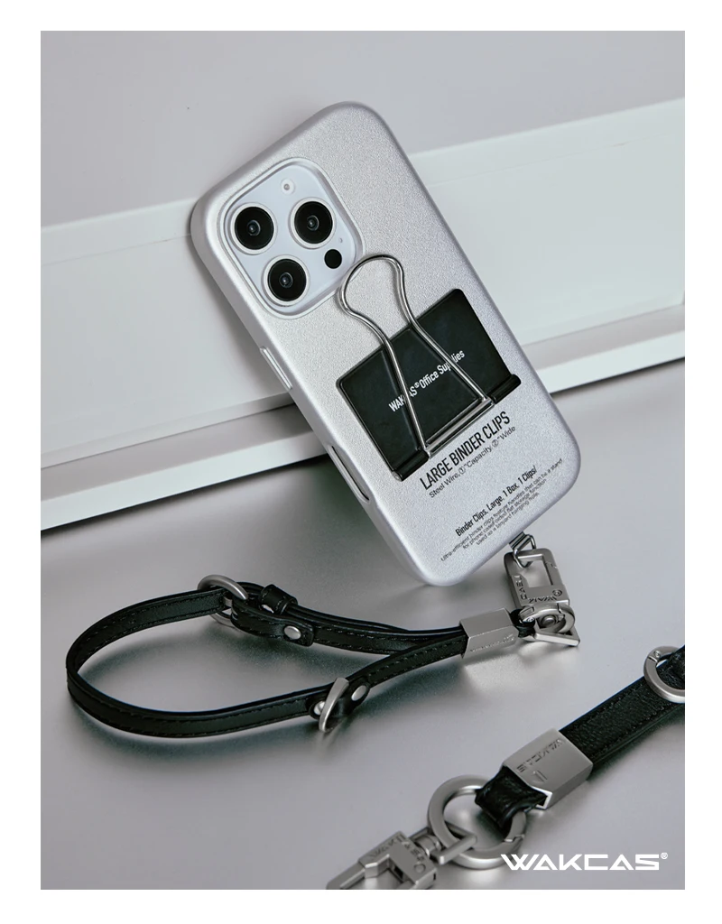 Wakcas Niche Design Leather Stand Folder Case for iPhone