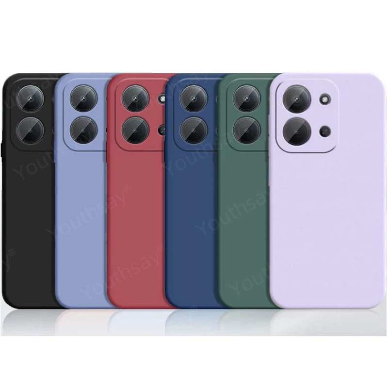 Liquid Silicone Phone Case with Soft TPU Camera Protector - Back Cover