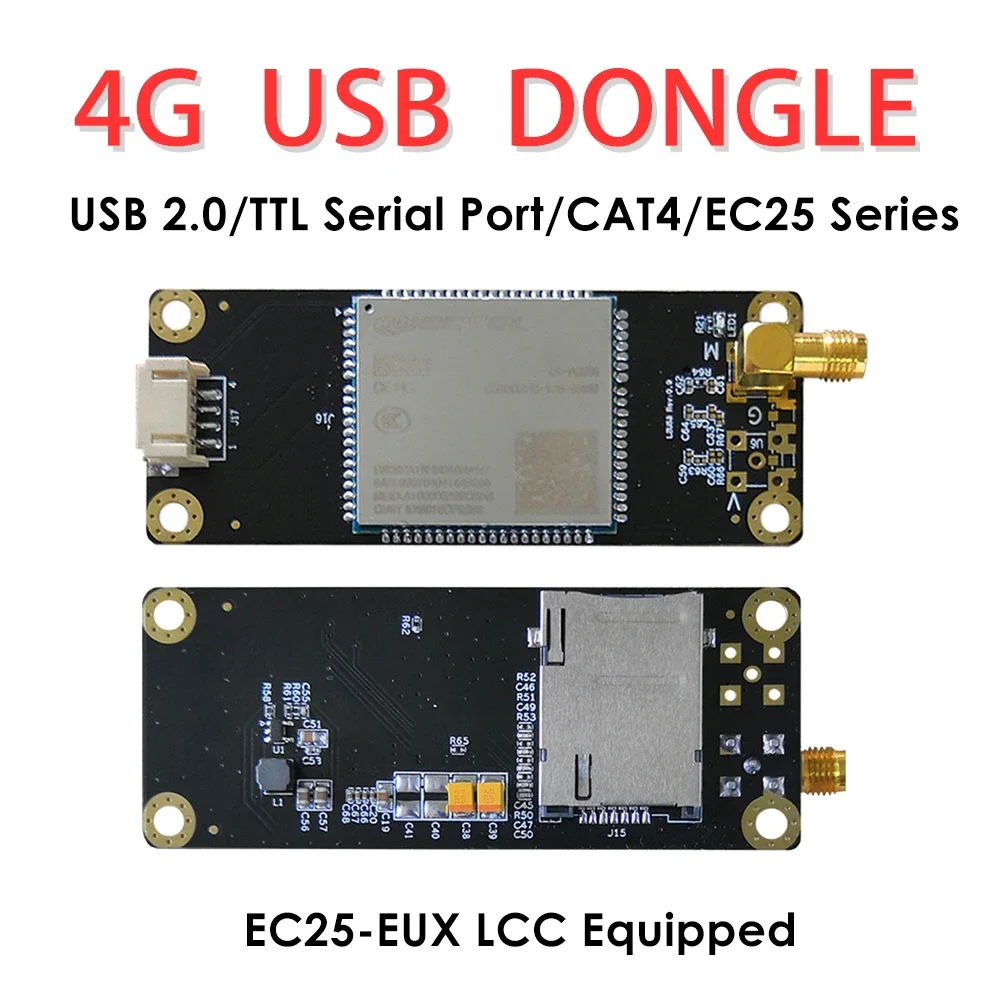 

4G LTE Modems EC25-EUX LCC to USB2.0 Industrial Adapter W/SIM Card Slot/GPS LTE FDD B1/B3/B5/B7/B8/B20 For EMEA