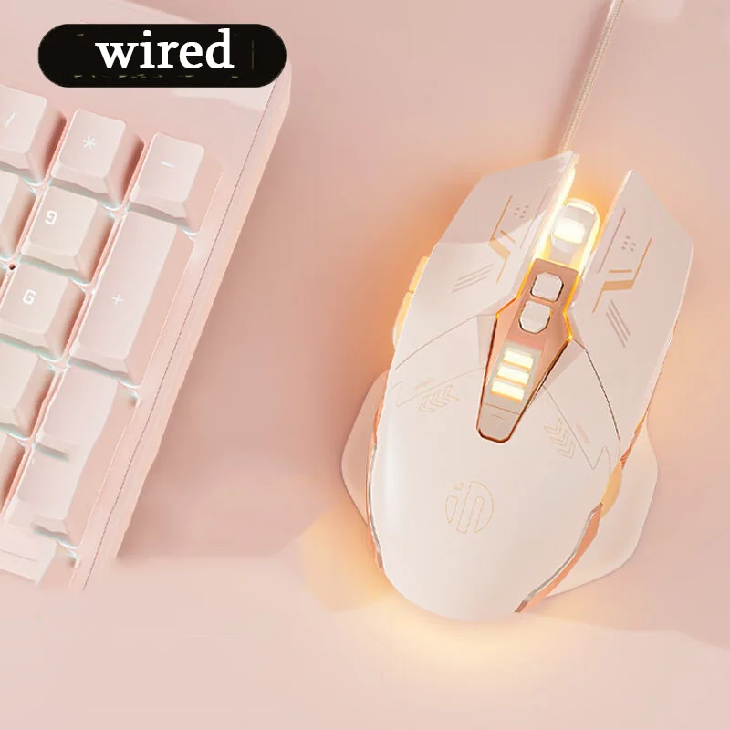 Souris de jeu silencieuse Souris d'ordinateur de bureau filaire