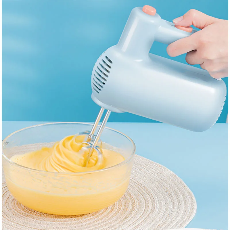 Electric Automatic Stirrer Handheld Egg Beater Milk Foamer Cream Butter Whisk Cake Bake Dough Mixer Stainless Steel Food Blender 2