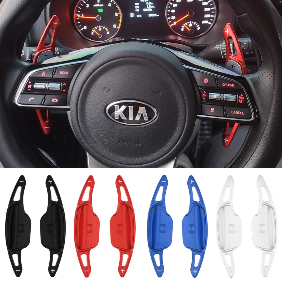 Sanrily Aluminum Paddle Shifter Extensions For 2020-2021 Kia K5 - Red, Sporty Steering Wheel Upgrade - View #6