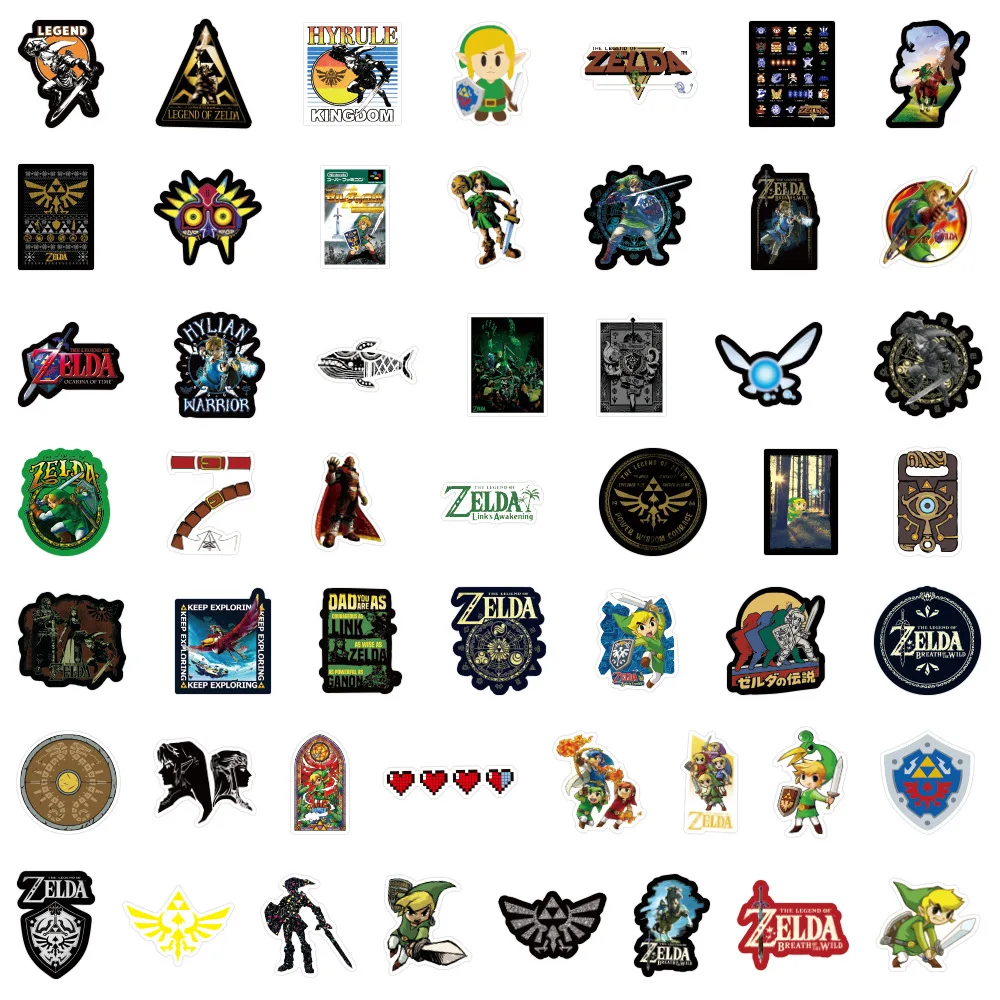 Cartoon Stickers Anime Stickers Decorative Stickers Colorful Stickers Car Sticker Decal 50pcs The Legend of Zelda Graffiti Sticker