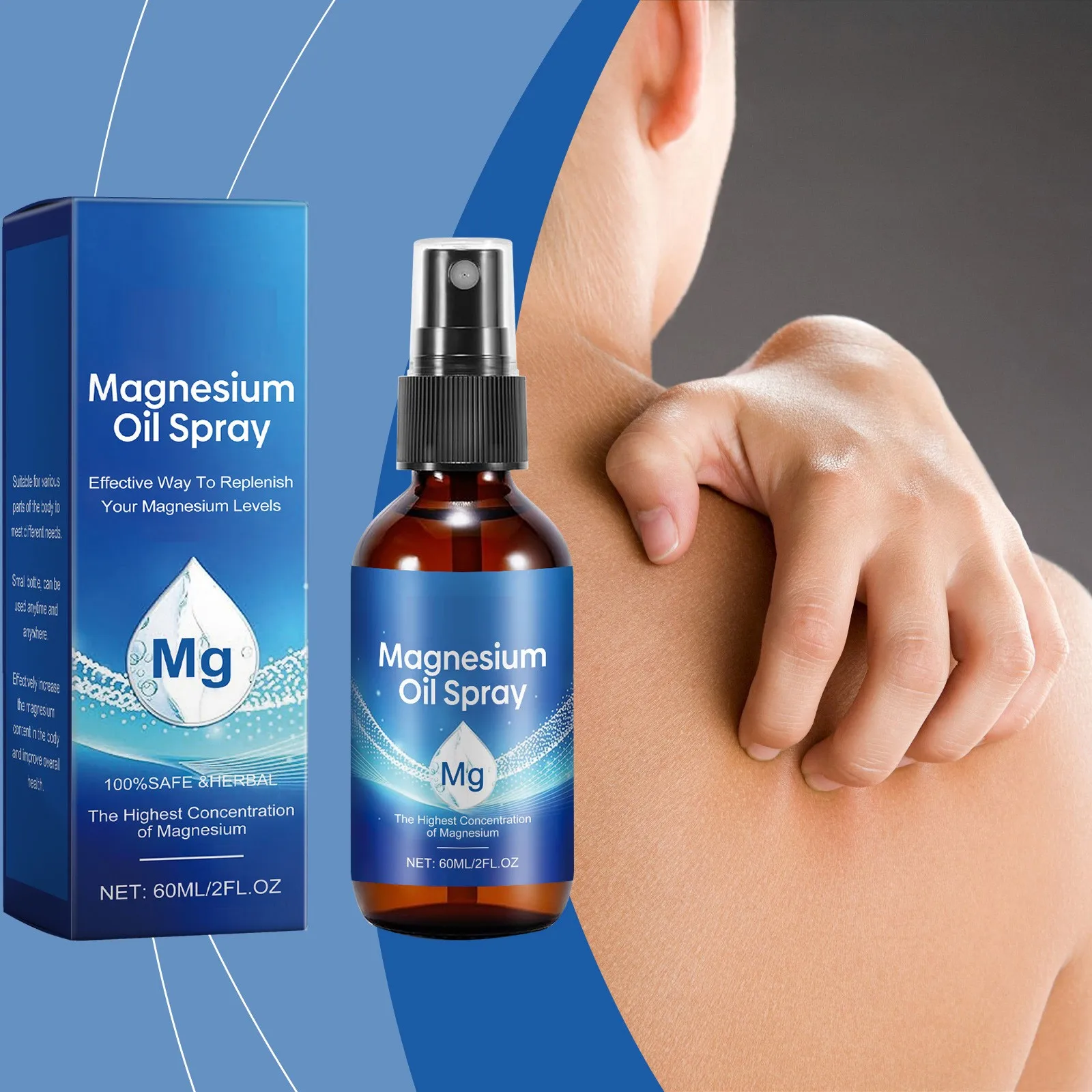 Magnesium Oil Spray Natural Spray(2 Fl.Oz) 60ml