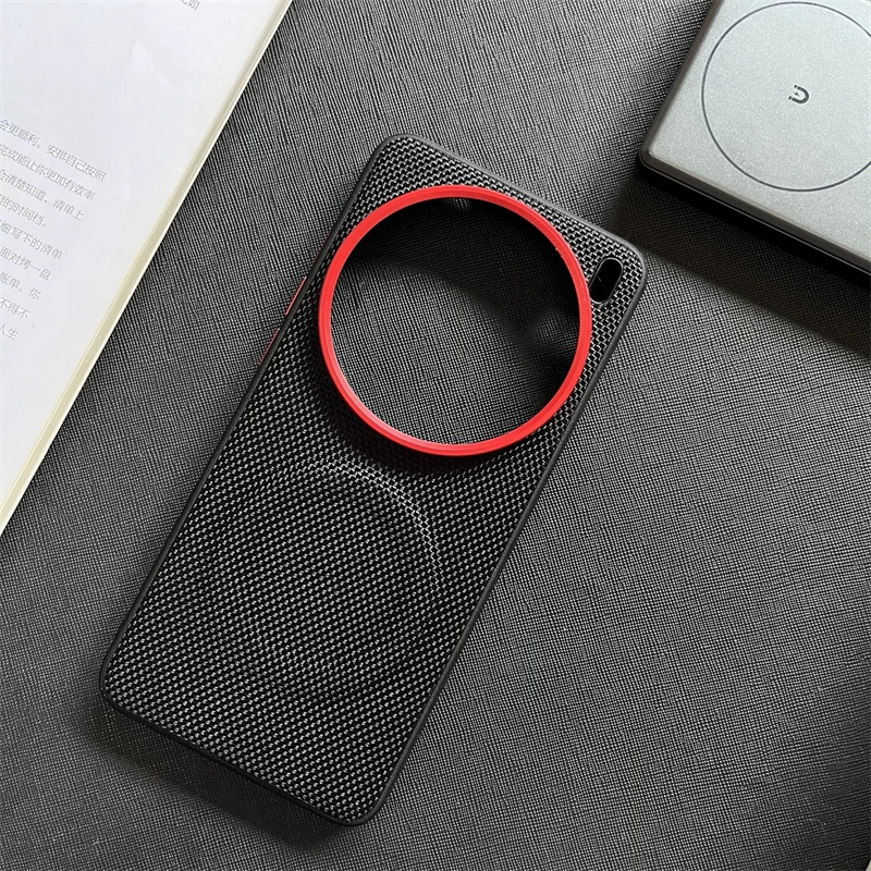 Premium Woven Fabric Shockproof Case with Alloy Lens Protection