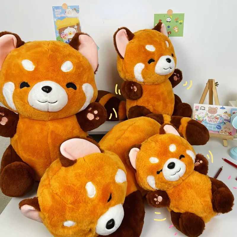 NewTurnedRedPandaStuffedAnimeFigureDollTurnedRedPandaPlush