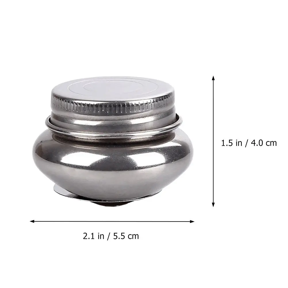 3Pcs 오일 페인트 브러쉬 세척기 스테인레스 스틸 탈착식 뚜껑 페인트 브러쉬 세척 냄비 예술가용 색상 혼합 용기 페인팅