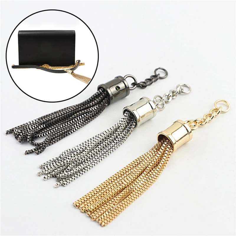 1 PC Fashion Tassel Dangle Stainless Steel Tassel Chains DIY Findings Fit Drop Earrings Necklace Key Chain Handbag sublimation dangle earrings for women blank consumables drop earring can print custom photo wholesales diy new style gifts