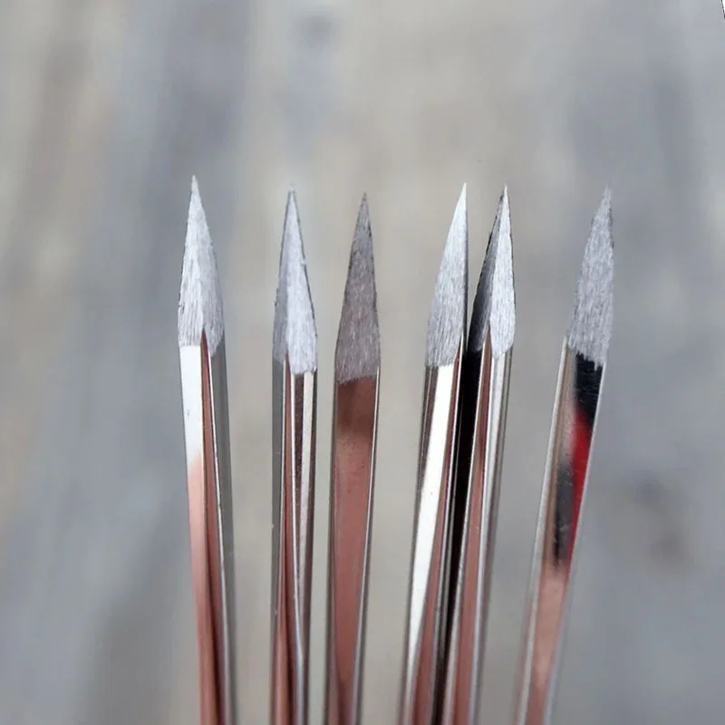 Sewing Needles 10PCS DIY Leather Triangular Needles Leather Fur Special Stainless Steel Shaped Pin Stitch Needlework Sewing Supplies