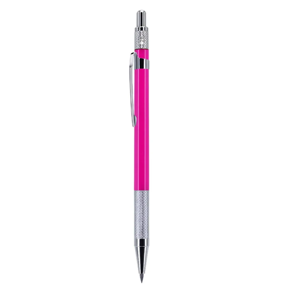 Premium Metal Mechanical Sketch Pencil - 2.0mm Propelling Drawing and Writing Tool