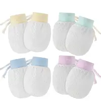 4 Pairs Nylon Baby Gloves Seasons Anti-Scratching Kids Accessories Anti-grasping Scratch Mittens Hand-guard Supplies 1
