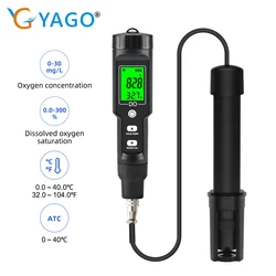 Digital Dissolved Oxygen Meter D09100 Professional Dissolved Oxygen Analyzer Oxygen Concentration Tester 0,0-40.0 mg/L