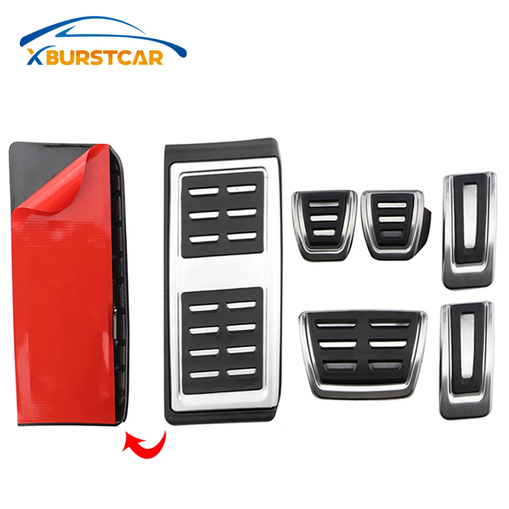 Seat Tarraco Ibiza LEON Arona Ateca Auto Pedals Stainless Steel Gas Accelerator Fuel Brake Pedal Cover