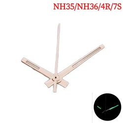 Enhanced Luminous Green Watch Hands - Silver, Gold, Grey - Pink, Blue Needle Design Watch Accessories (3 - Blue Rose Gold)