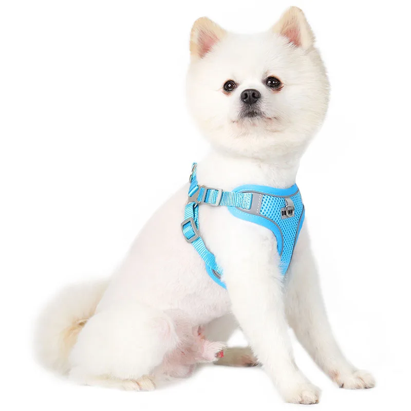 Reflective Dog Harness And Leash Set For Small And Medium Dogs_voghion.com