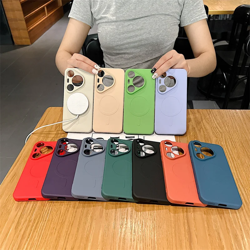 Enhanced Liquid Silicone Magnetic Wireless Charging Case - Premium Protective Cover