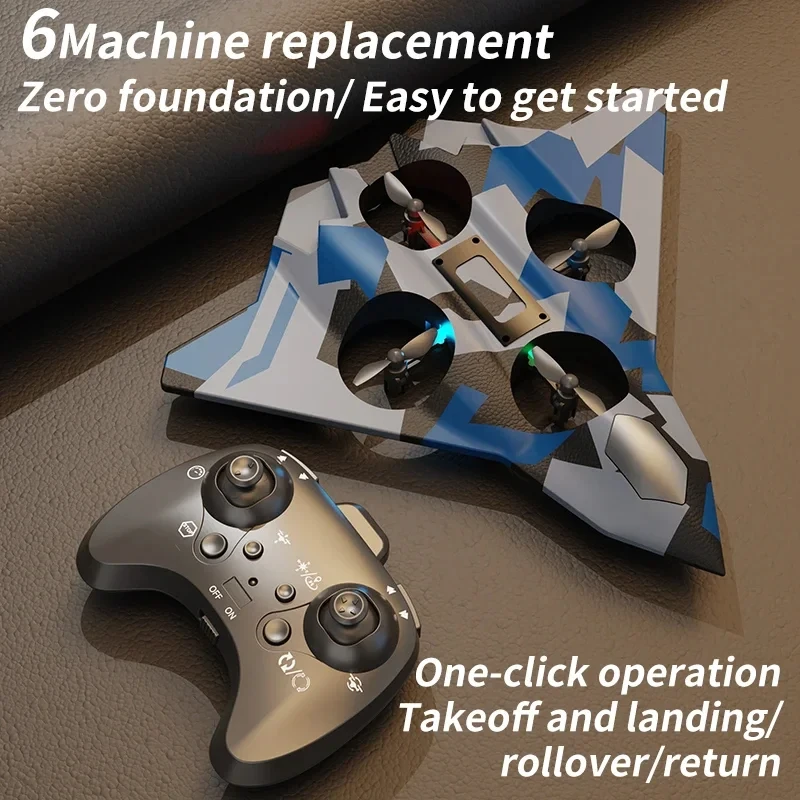 Avion RC CZ36 Bleu - Drone Jouet Télécommandé avec Batterie USB