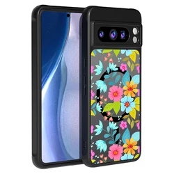 Matte Magnetic Phone Case with Colorful Floral Design and Magsafe Wireless Charging Compatibility - Google Pixel 8 Pro (A437)