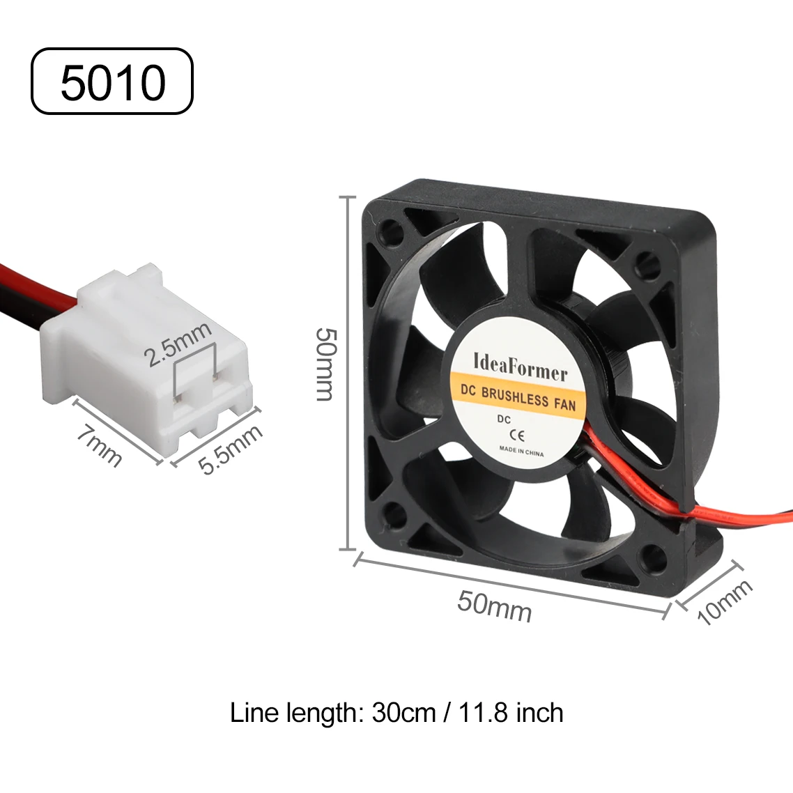 epson head 3010/4010/5015/5010/ DC Cooling FanCentrifugal Blower Fan 12V / 24V Brushless 2-Wire Cooling Fan For 3D Printer printhead for printer 3D Printer Parts & Accessories