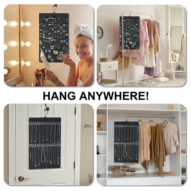 1 Pcs Hanging Earrings Organizer Felt Earring Holder Holds Up To 300 Pairs  Compact Design Earring Hanger Earring Display Hanging Organizer