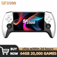 SF3500 Console de jeu vidéo Portable rétro système Linux 5.0 pouces 854*480 écran IPS 3000mAh lecteur vidéo de poche Portable jeux 1