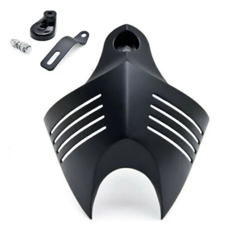 

Хром/черный большой двойной рог крышка Cowbell мотоцикл для Harley Dyna Electra Glide Fatboy Softail