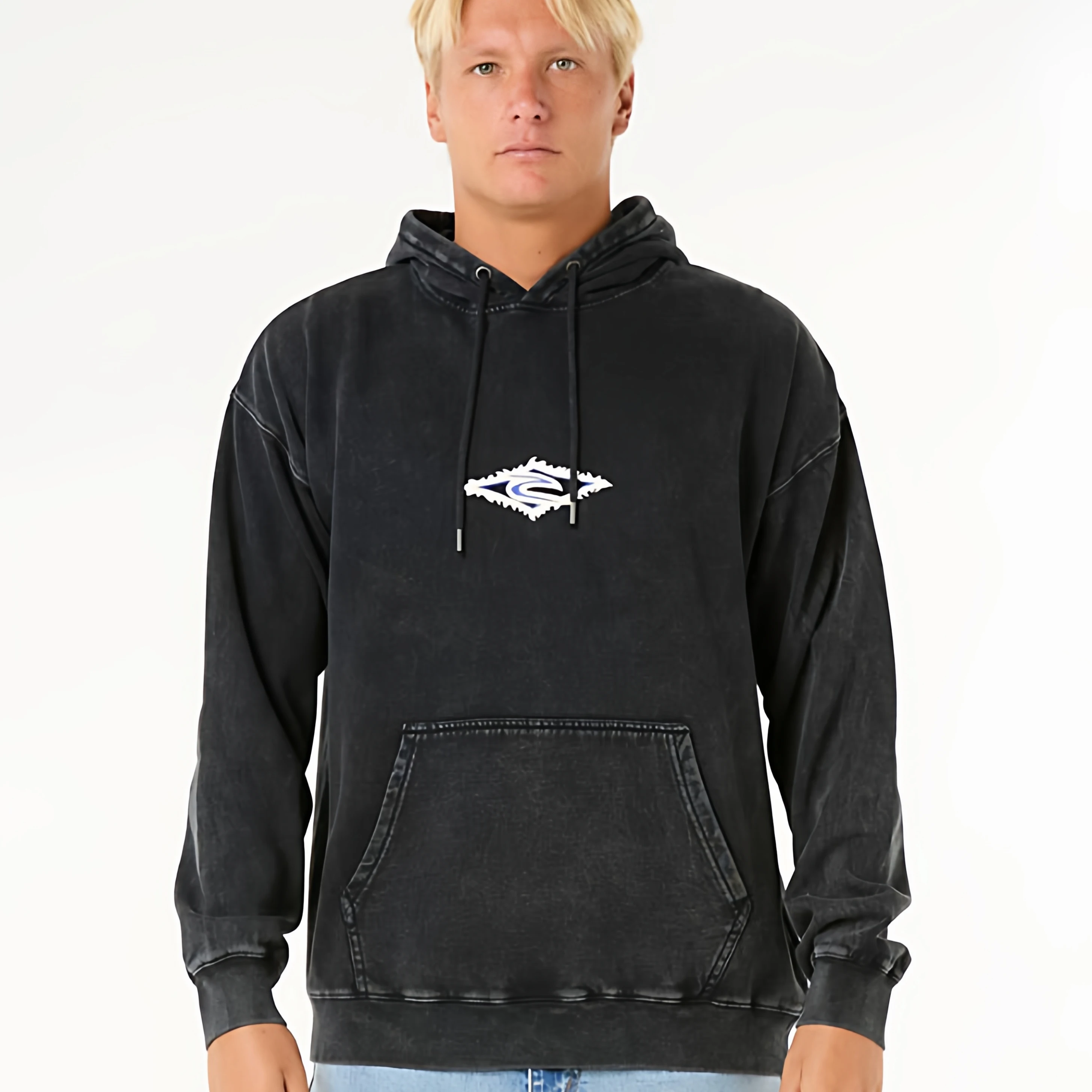Rip Curl Men's Bla Loose Fit Fce Hoodie Surfing oulder Drop Sve Print ...