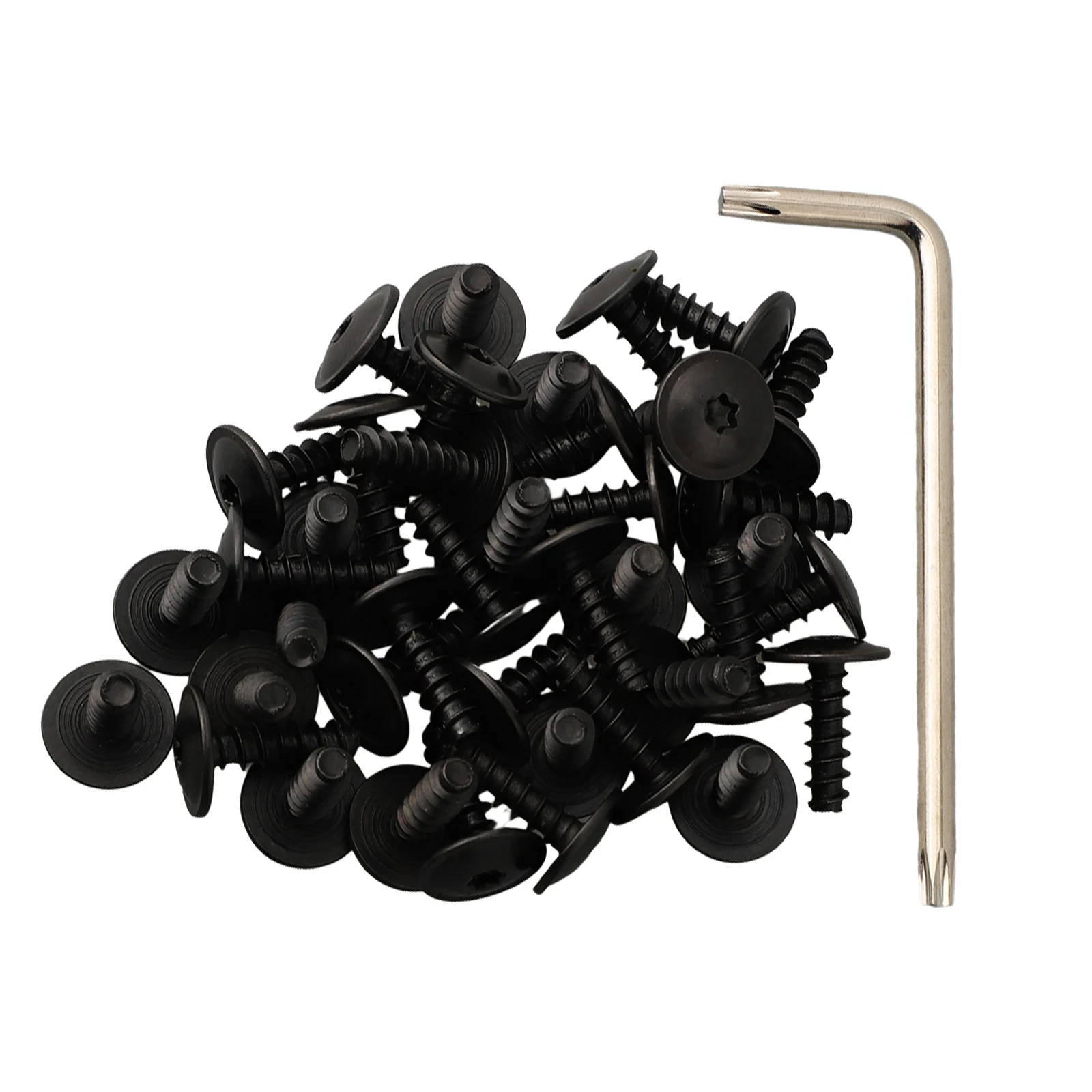40pcs Car Fender Liner Screw Splash Guard Screws Retainer T25 Torx Drive For Golf N90775001 Mudguard Fastener Clips