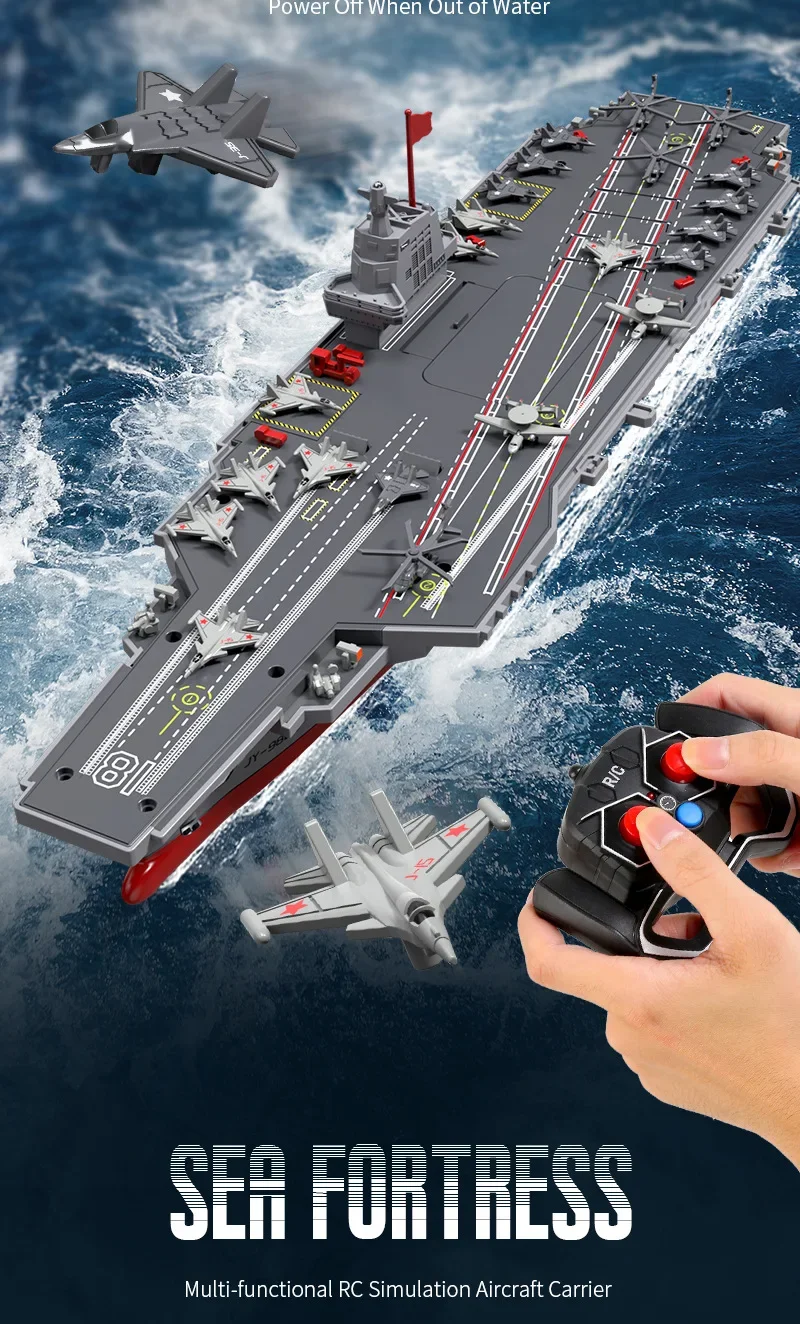 Bateau RC Télécommandé 2.4GHz - Batterie Lithium 3.7V Incluse