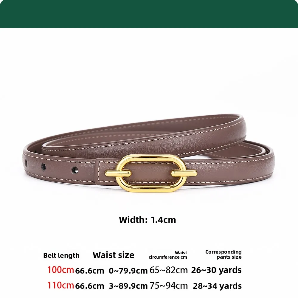 Elegant Women's Leather Belt - Versatile Fashion Accessory