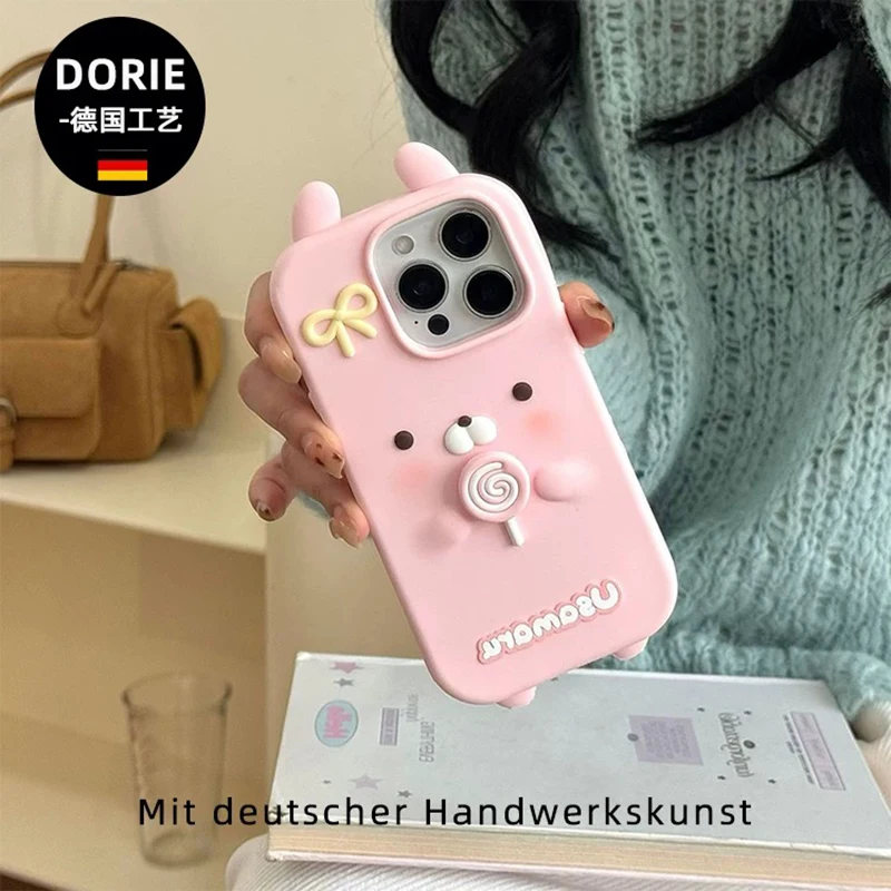 Pink Kawaii Melody Cartoon Rubber Silicone Soft Phone Case