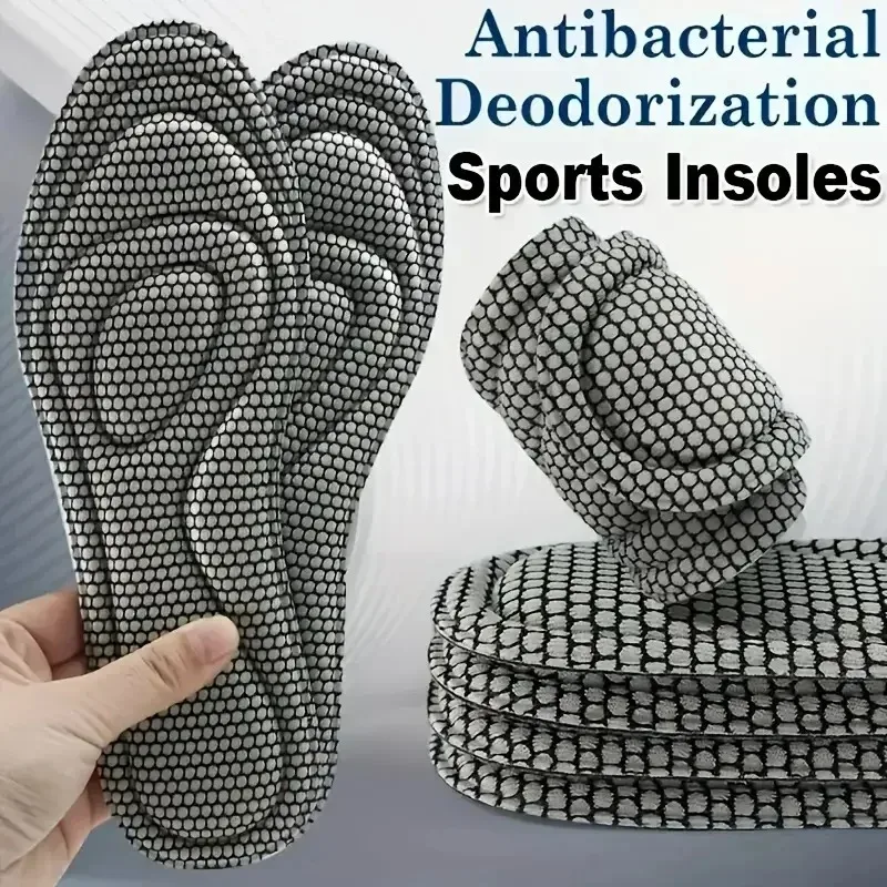 2/4pcs Memory Foam Orthopedic Insoles Shoes Men Women Nano Antibacterial Deodorization Insole Sweat Absorption Running Cushion