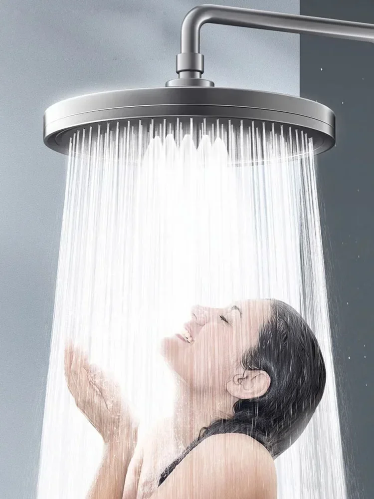 New 6 Modes Big Panel Large Flow Supercharge Rainfall Shower Head High Pressure Top Rain Shower Faucet Bathroom Accessories 3