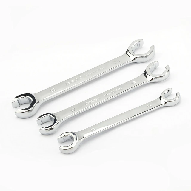 10mm And 11mm Brake Line Open Spanner Flare Nut Wrench Hydraulic Pipe Key -  Amazon.com