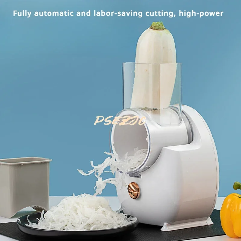 Portable Drum Electric Multifunctional Vegetable Cutter for Household Kitchens Potato and Vegetable Cutting Strip Machine