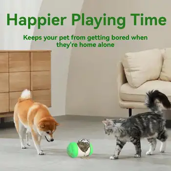 Snack Dispensing Dog Toys, Rocking Bear Food Dispenser Tumbler, Tumbler Dog And Cat Food Dispenser Feeder Ball Toys 5