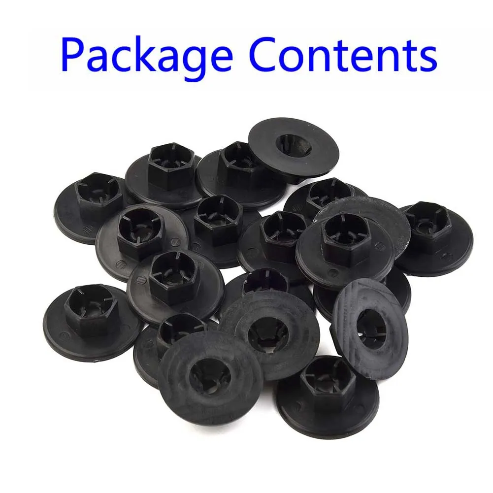 

Kia Mud Guard Nut Fender Parts 20pcs 84145-26000 Black Fender Liner Nut For Hyundai For Kia Grommet Easy Installation