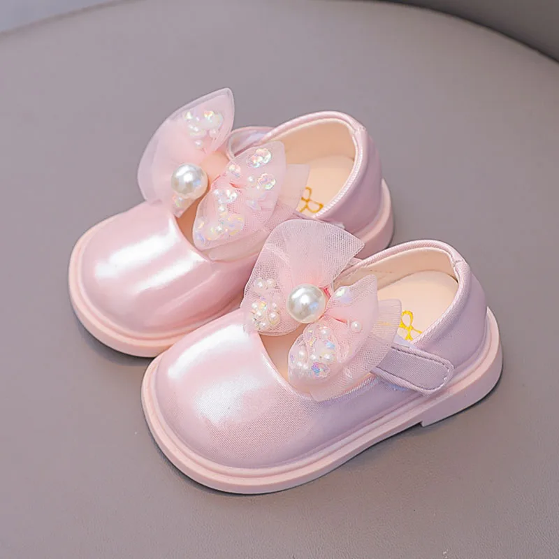 Toddler Girl Mary Jane Shoes Baby Leather Shoes for Kids Princess Shoes