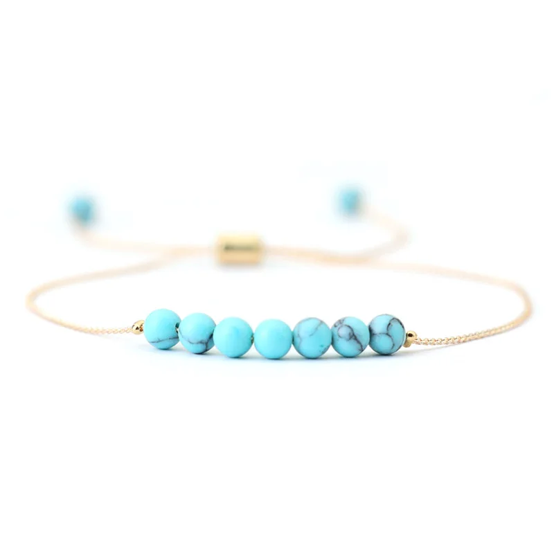 New Roman 4mm Perle Armband Unisex Einstellbare Chakra Braclet Obsidian Tiger Augen Stein Braslet Böhmen Paar Kette Brazalete – Detail 12