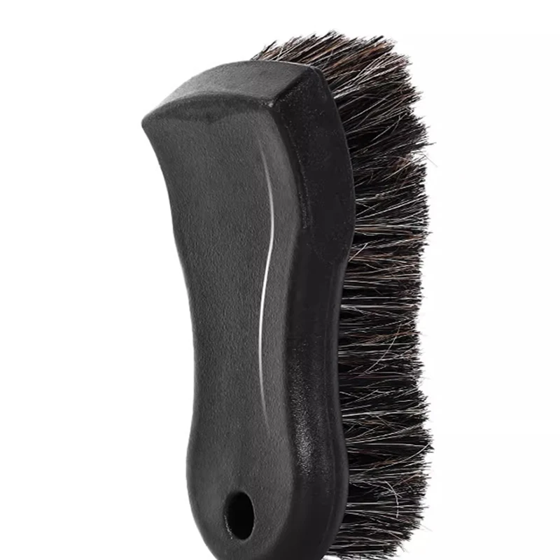 Soft Horsehair Leather Cleaning Brush Genuine Horsehair Detailing Brush Car Interior Detailing Tool for Car Cleaning and Washing horsehair cleaning brush car detailing brush set car interior dust brush car cleaning accessories car cleaning tool car washing brush car wash brush