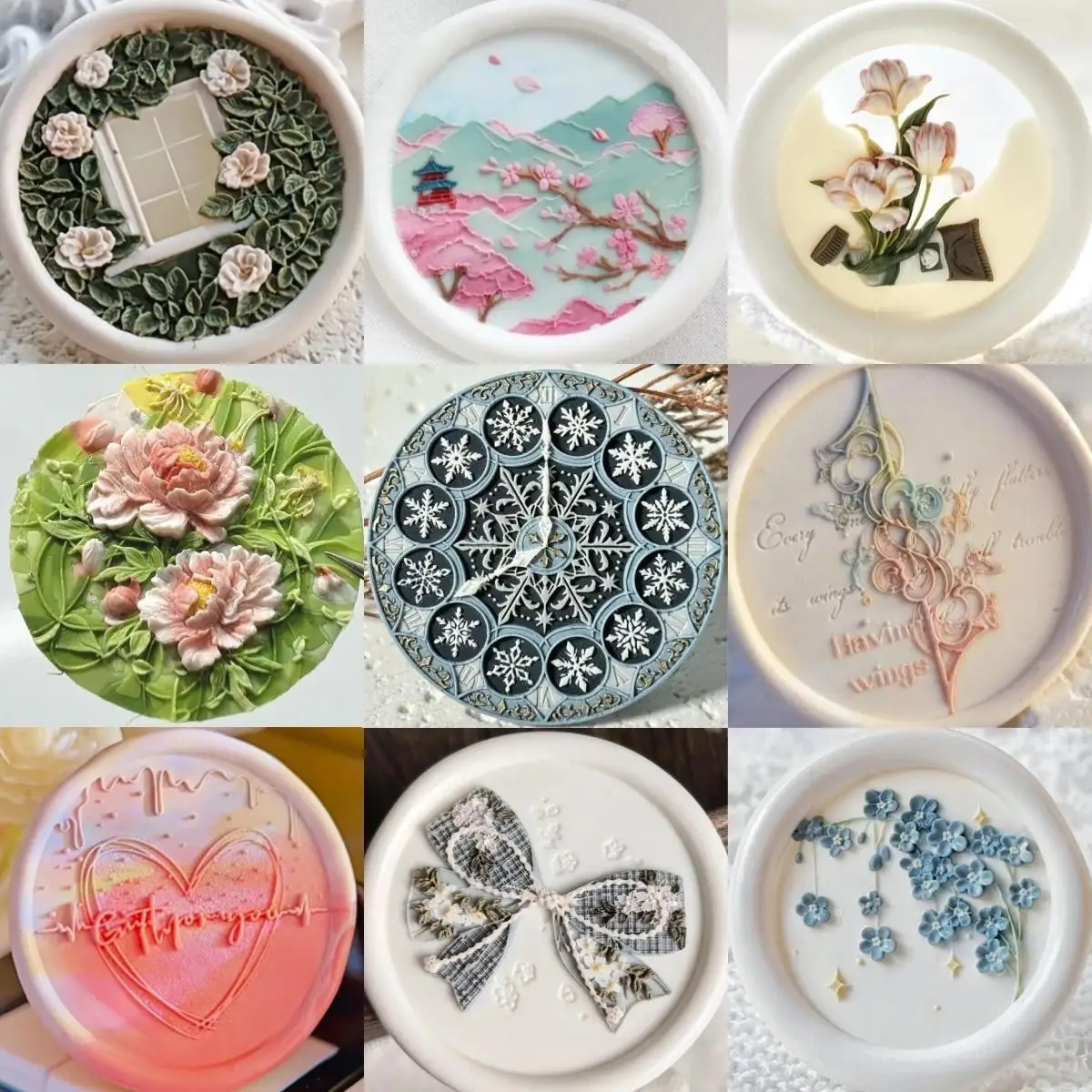 Cute  Knot Rose Floyd eep Head Copper Stamp Fire Seal Wax Stamp Children's Stamp Invitation Seal Emed Design