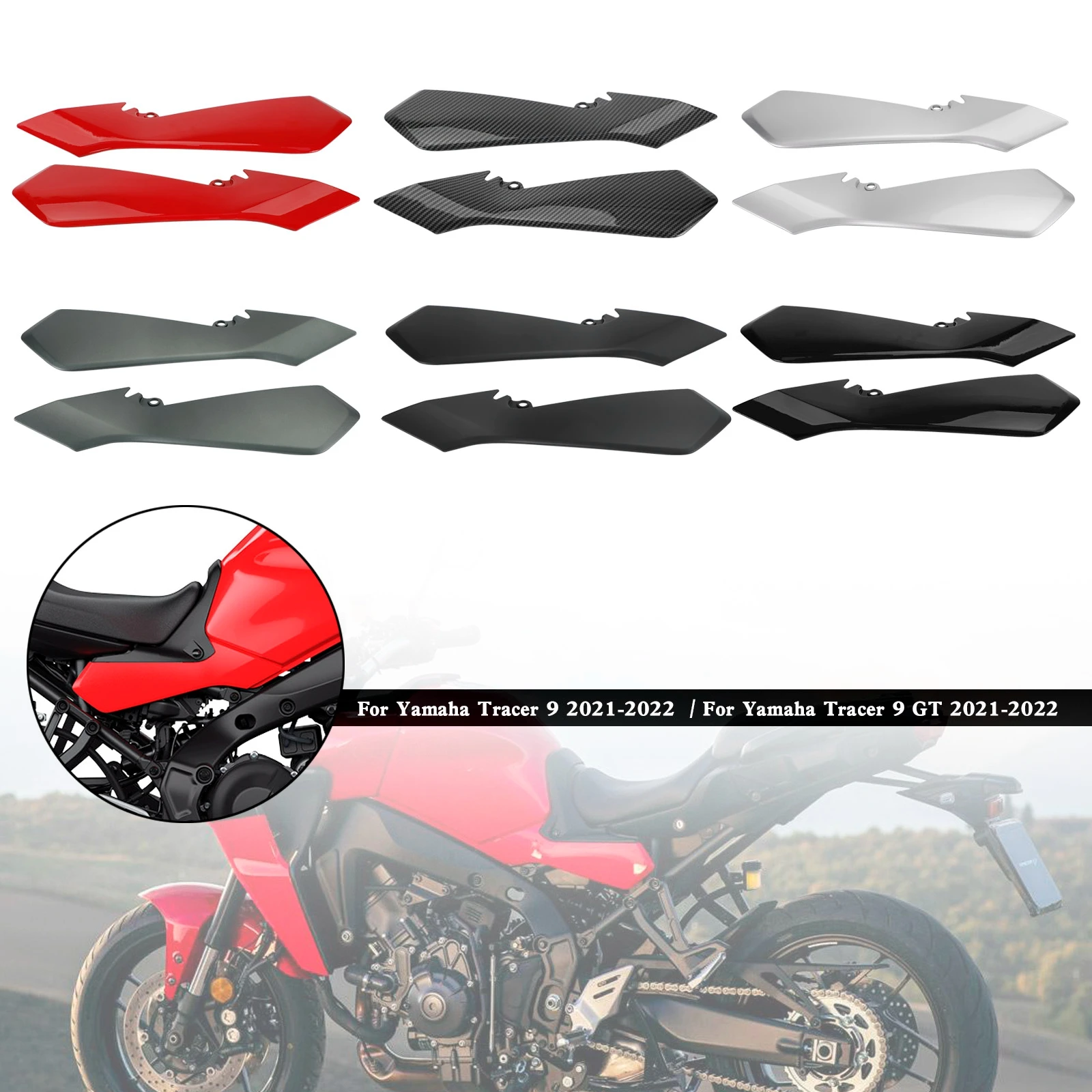 

Topteng Rear Tail Side Seat Fairing Panel Cowl For Yamaha Tracer 9 GT 2021-2022 Motorcycle Accessories