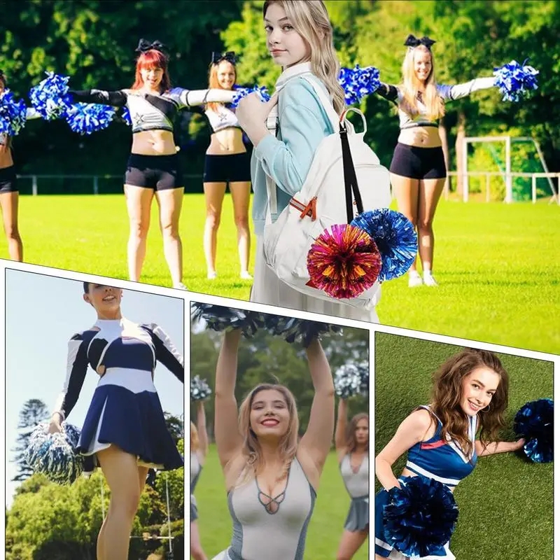 Pom Poms Strap For Cheerleader 2X Backpack Cheer Cheerleading Lanyard Pom Strap Cheer Bag Accessories For