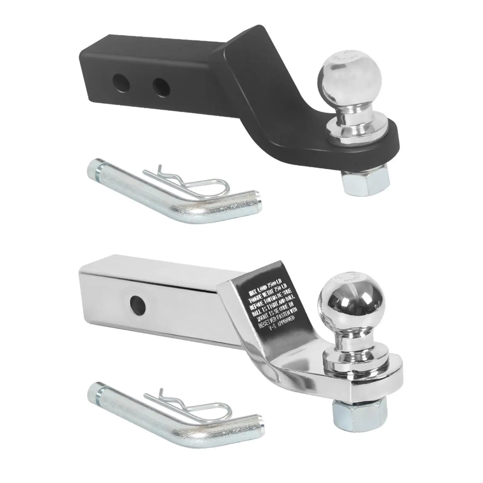 Trailer Hitch Ball Mount Accs SUV Portable Trailer Car Heavy Duty Easy to Use Spare Parts Hitch Mount Towing Accessory