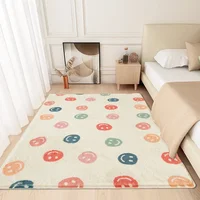 Modern Minimalism Bedroom Fluffy Carpet Large Area Carpets for Living Room Children Girl Room Soft Rug Non-slip Washable Mat 1