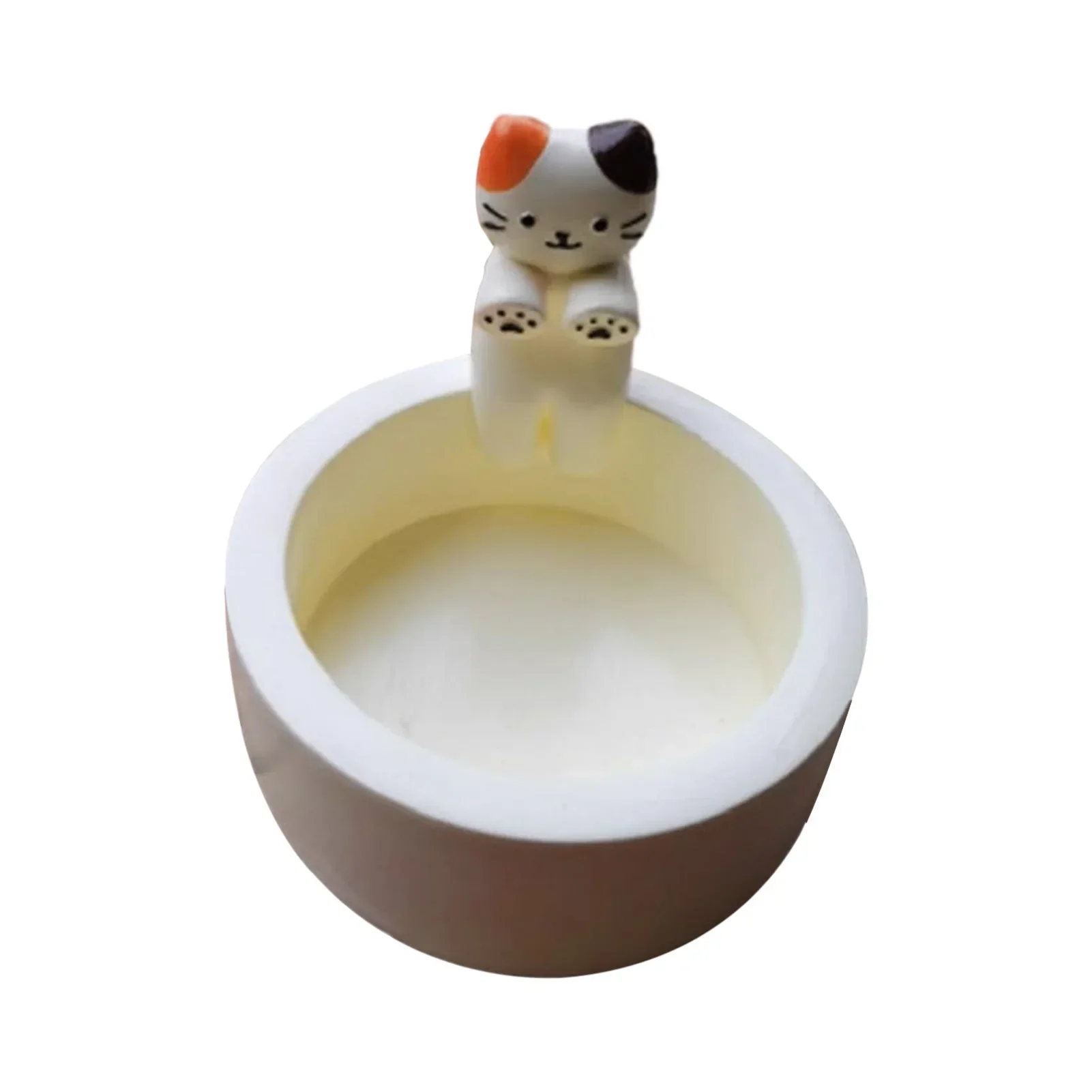 Kitten Candle Holder Cute Cat Candlestick Creative Aromatherapy Candle Holder Durable High Tempe Cartoon Candlestick Decoration candle holders