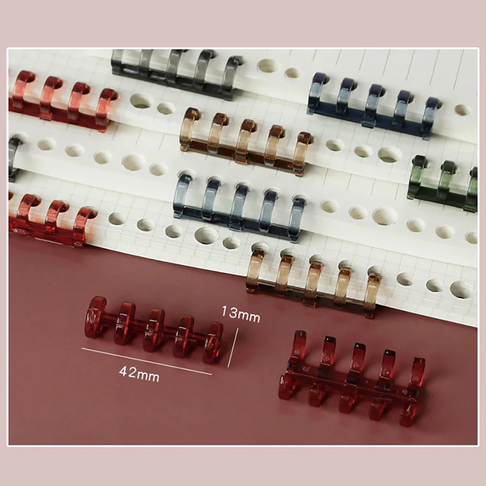 3Pcs Creative Loose Leaf Book Spiral Binder Inner Hinged Ring Binding Rings Desk Calendar Circle For Card Key Album