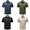 Summer Short Sleeve Shirt Men Tactical Polo Shirt Tops Outdoor Breathable Quick Dry Casual Camping Hiking Fishing Work Shirts 3